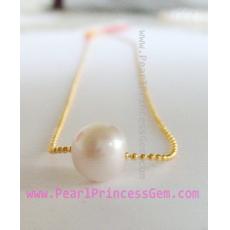 Golden Pearl Pendant: สร้อยคอไข่มุกแท้เรือนทอง