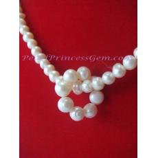 White Pearl Set:ชุดสร้อยไข่มุกแท้สีขาวทรงน่ารัก