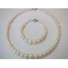 10-4MM White Pearl set : ชุดไข่มุกแท้ไล่ขนาด