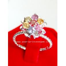 Multicolor Gems Ring : แหวนพลอยคละสี
