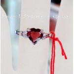 Garnet Ring: แหวนพลอยโกเมนทรงหัวใจ