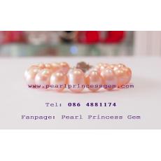 Rose Pearl Bracelet: สร้อยข้อมือไข่มุกแท้สีชมพู