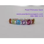 Multicolor Gemstones Ring : แหวนประดับพลอยหลากสี