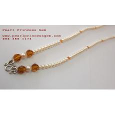 White Pearl Necklace:สร้อยคอสำหรับแขวนพระ