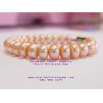 Corn Shape Orange Pearl Bracelet:สร้อยข้อมือไข่มุกทรงเม็ดข้าวโพดสีส้ม