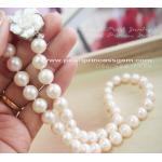 Perfect Round White Pearl Necklace:สร้อยคอไข่มุกแท้เม็ดงามกลมสวย