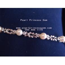 White Pearl Bracelet:สร้อยข้อมือไข่มุกแท้