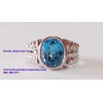 Blue Topaz Ring : แหวนพลอยบลูโทพาส