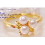 Pearl Ring:แหวนไข่มุกช่อดอกไม้(YG)