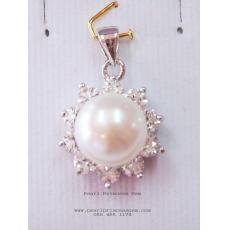 White Pearl Pendant:จี้ไข่มุกสีขาว10มม.