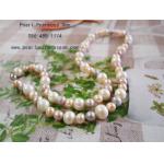 Multicolor Long Pearl Necklace:สร้อยคอไข่มุกแท้สวมยาวสลับสี
