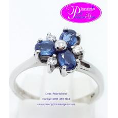 Blue Sapphire Ring : แหวนพลอยไพลินแท้