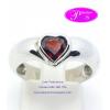 Natural Garnet Ring : แหวนพลอยโกเมนแท้ทรงหัวใจ