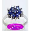 Blue Sapphire Ring:แหวนพลอยไพลินทรงดอกไม้