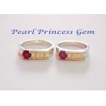 Garnet Couple Ring:แหวนคู่พลอยโกเมน