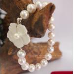 Fog Color Pearl Bracelet:สร้อยข้อมือไข่มุกแท้สีหมอก