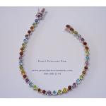 Multicolor Gemstons Bracelet : สร้อยข้อมือพลอยหลากสี