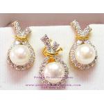 Pearl in Diamond Sac Set:ชุดไข่มุกถุงทอง(YG)