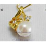 White Pearl Pendant:จี้ไข่มุกแท้แบบน่ารัก