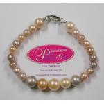 Multicolor Pearl Bracelet:สร้อยข้อมือไข่มุกแท้สลับสี