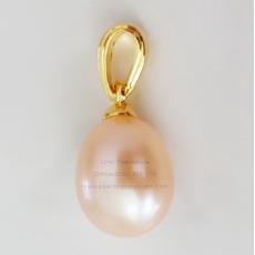 Orange Pearl Pendant:จี้ไข่มุกแท้สีส้ม(YG)