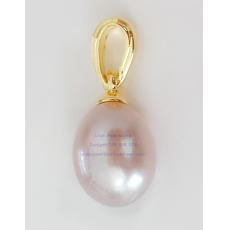 Pink Pearl Pendant:จี้ไข่มุกแท้สีชมพู(YG)
