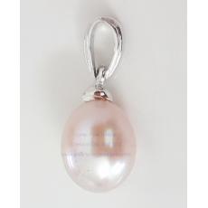 Pink Pearl Pendant:จี้ไข่มุกแท้สีชมพู(WG)