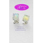 Opal Earrings:ต่างหูพลอยโอปอลแท้