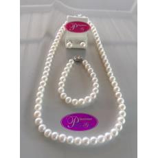 High Luster White Pearl Set : ชุดไข่มุกสีขาวลัสเตอร์เยี่ยมยอด