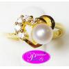 Pearl Love Ring:แหวนไข่มุกแท้บนตัวเรือนหัวใจ(YG)