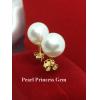 Top Selected White Pearl Stud Earrings:ต่างหูไข่มุกแท้เกรดท้อป ขนาด 8-8.5 มม.ตัวเรือนทองแท้
