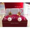 Japanese Akoya Pearls Butterfly Collection Earrings:ต่างหูไข่มุกอะโกย่าตัวเรือนผีเสื้อ